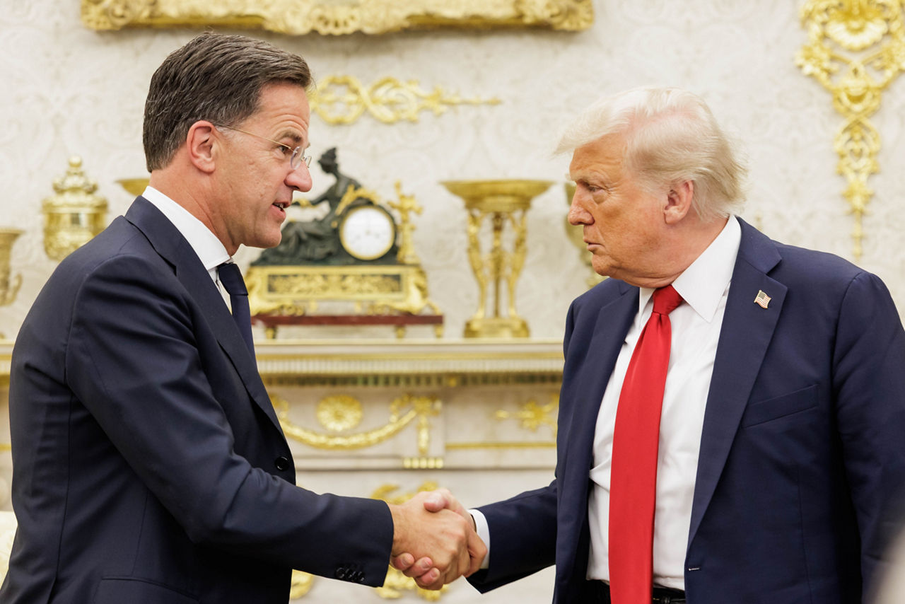 NATO Secretary General Mark Rutte meets with the President of the United States, Mr. Donald J. Trump
