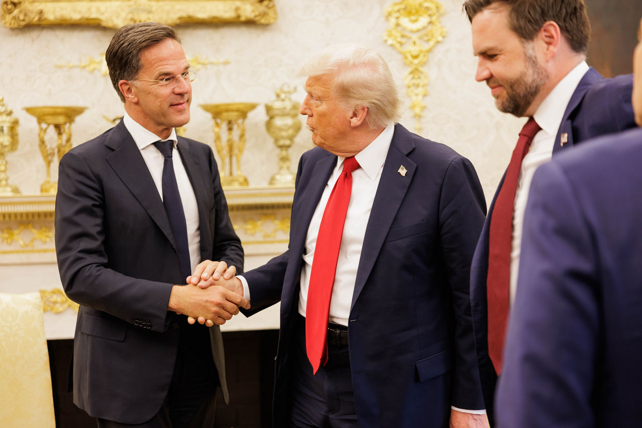 NATO Secretary General Mark Rutte meets with the President of the United States, Mr. Donald J. Trump