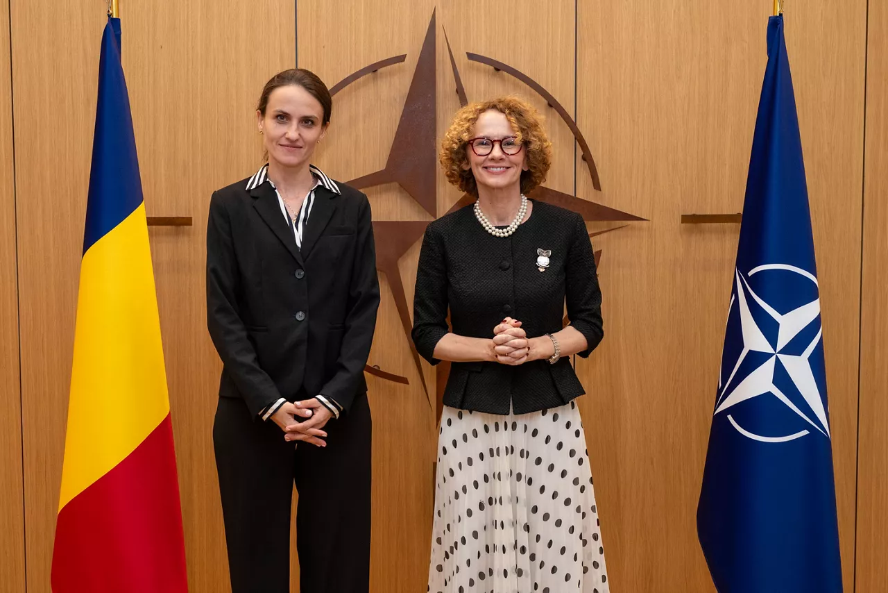 NATO Deputy Secretary General Radmila Shekerinska meets with Oana Toiu, Minister of Foreign Affairs of Romania