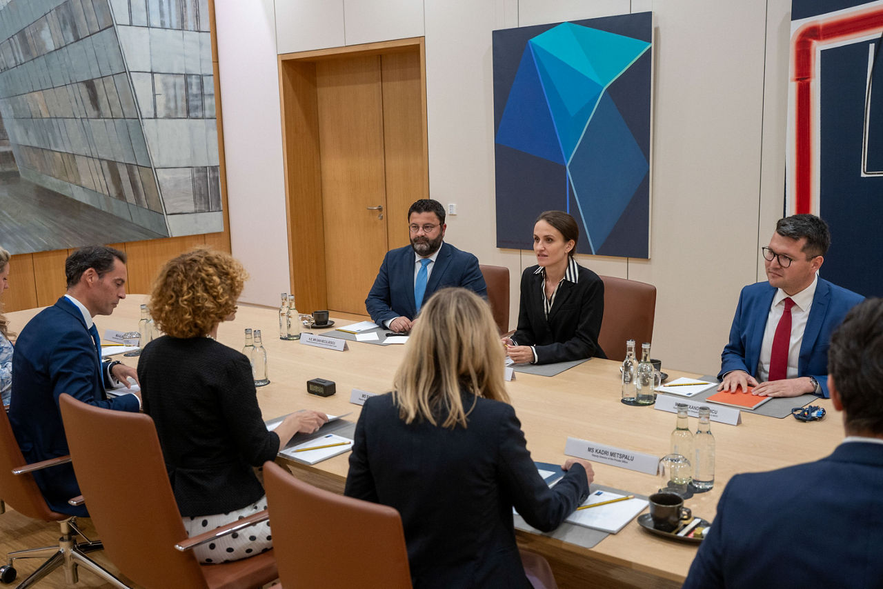 NATO Deputy Secretary General Radmila Shekerinska meets with Oana Toiu, Minister of Foreign Affairs of Romania