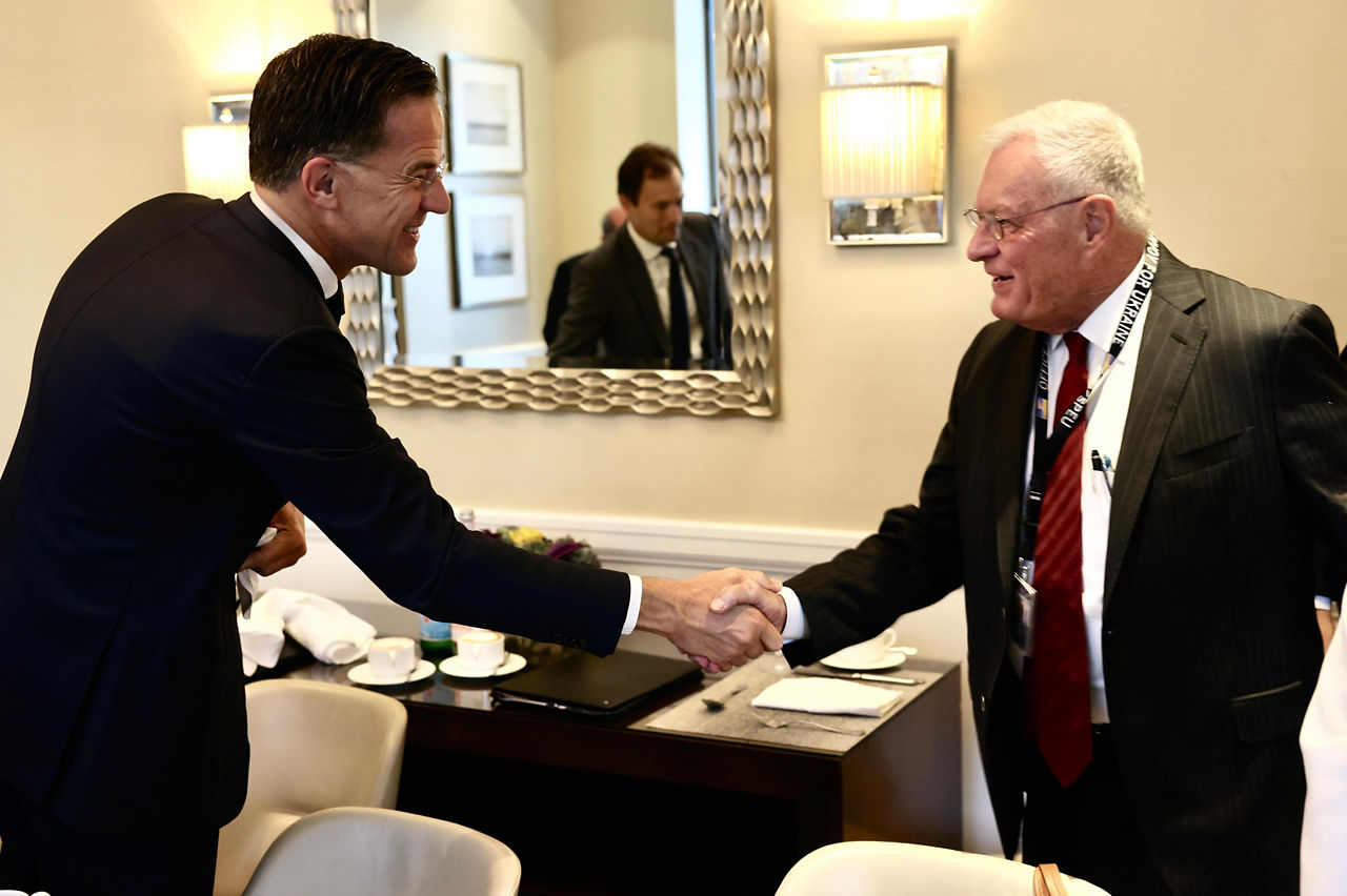 NATO Secretary General Mark Rutte with US Special Envoy for Ukraine Keith Kellogg