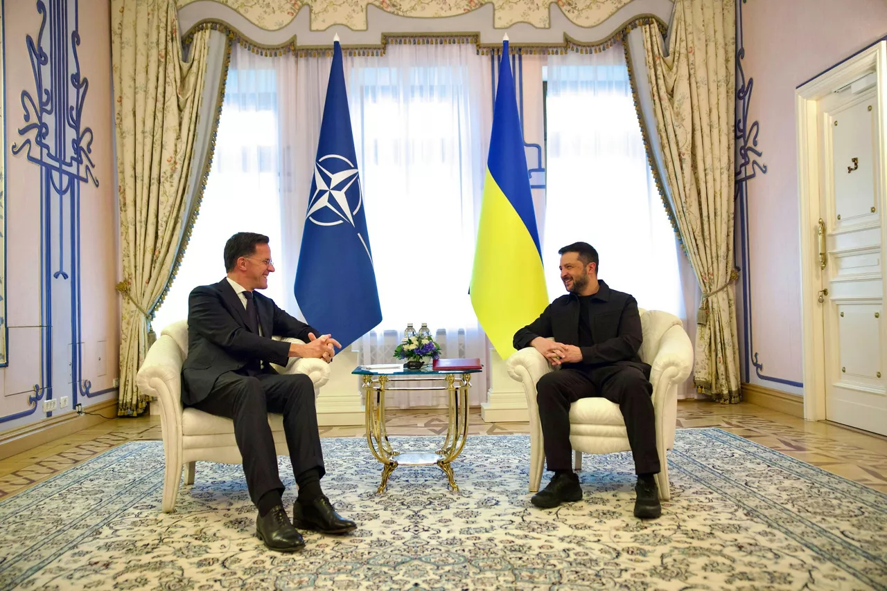 NATO Secretary General Mark Rutte with the President of Ukraine, Volodymyr Zelenskyy