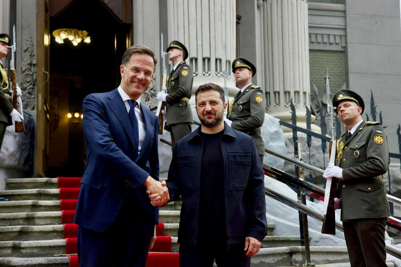 NATO Secretary General Mark Rutte with the President of Ukraine, Volodymyr Zelenskyy