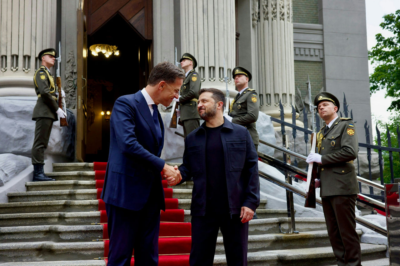 NATO Secretary General Mark Rutte with the President of Ukraine, Volodymyr Zelenskyy