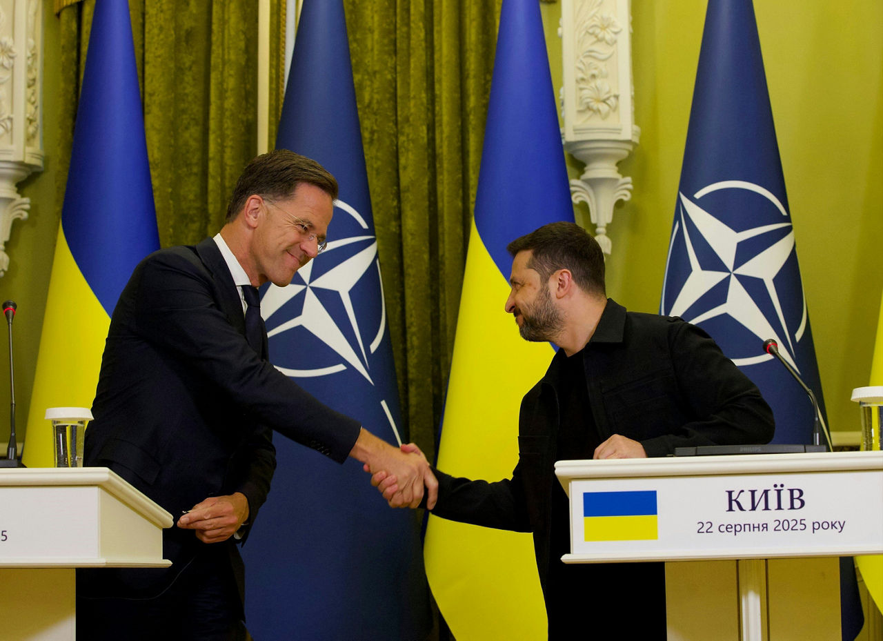NATO Secretary General Mark Rutte with the President of Ukraine, Volodymyr Zelenskyy