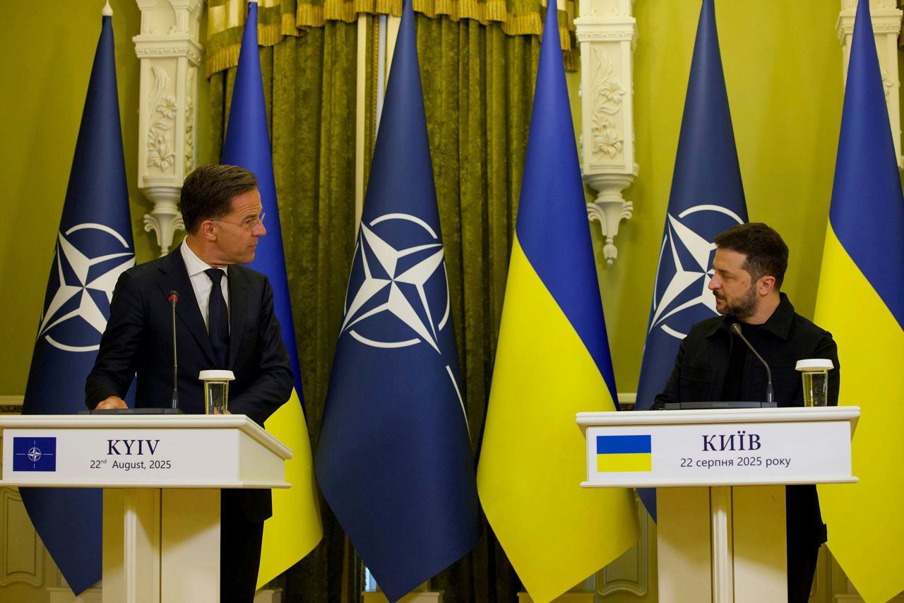 NATO Secretary General Mark Rutte with the President of Ukraine, Volodymyr Zelenskyy