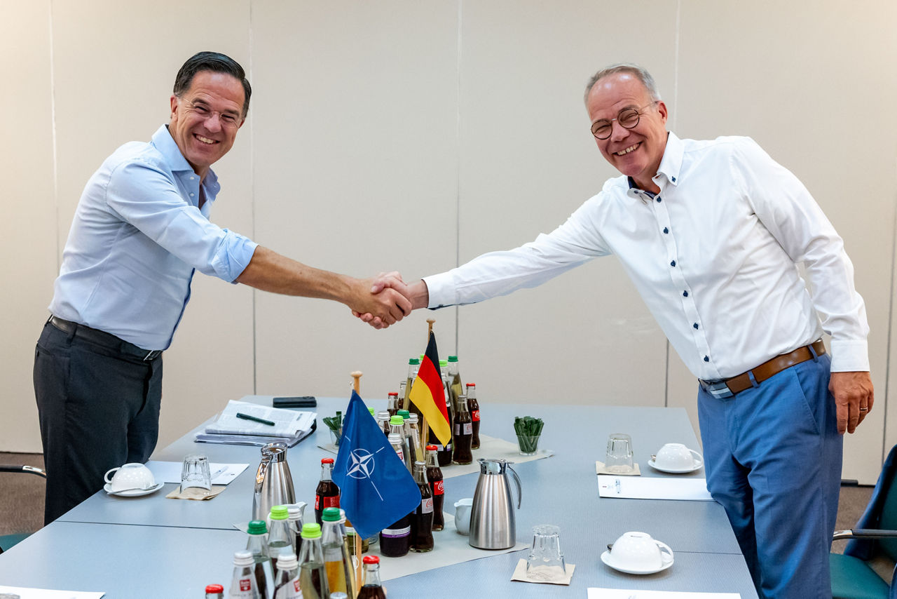 NATO Secretary General Mark Rutte meets with Matthias Miersch, Chair of the Social Democratic Party