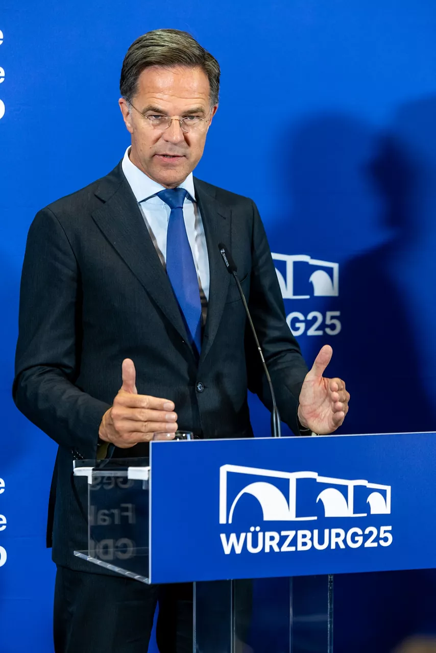 NATO Secretary General Mark Rutte speaks at the Würzburg25 conference 