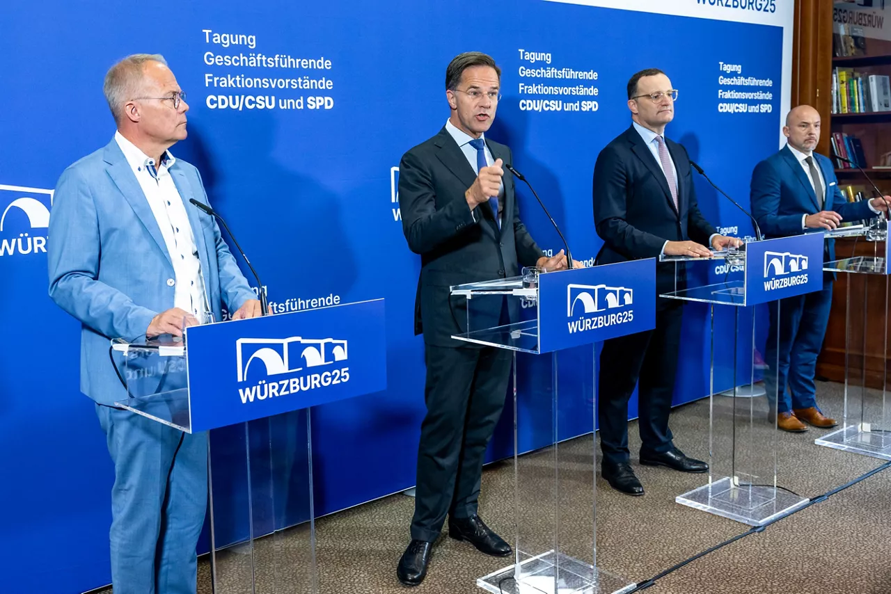 NATO Secretary General Mark Rutte speaks at the Würzburg25 conference 