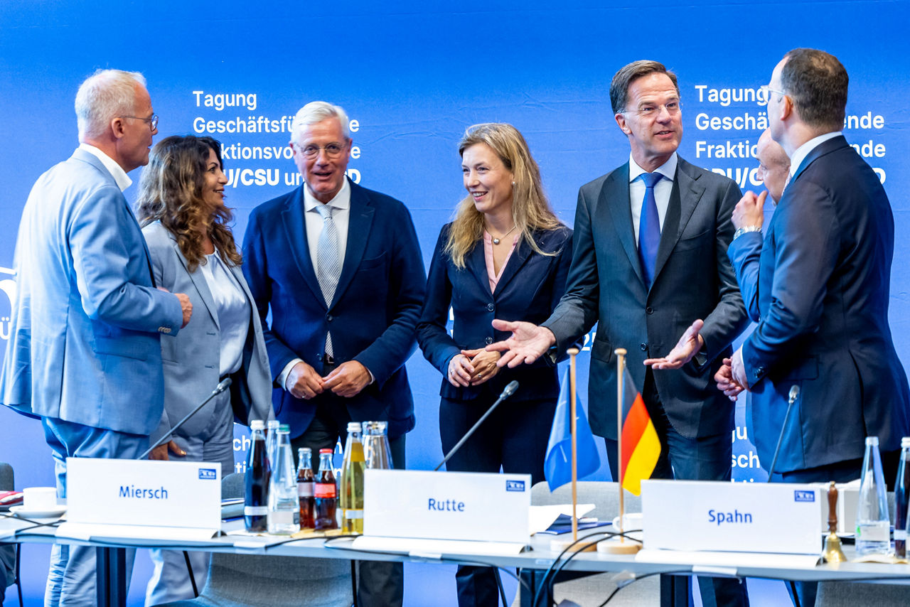 NATO Secretary General Mark Rutte speaks at the Würzburg25 conference 