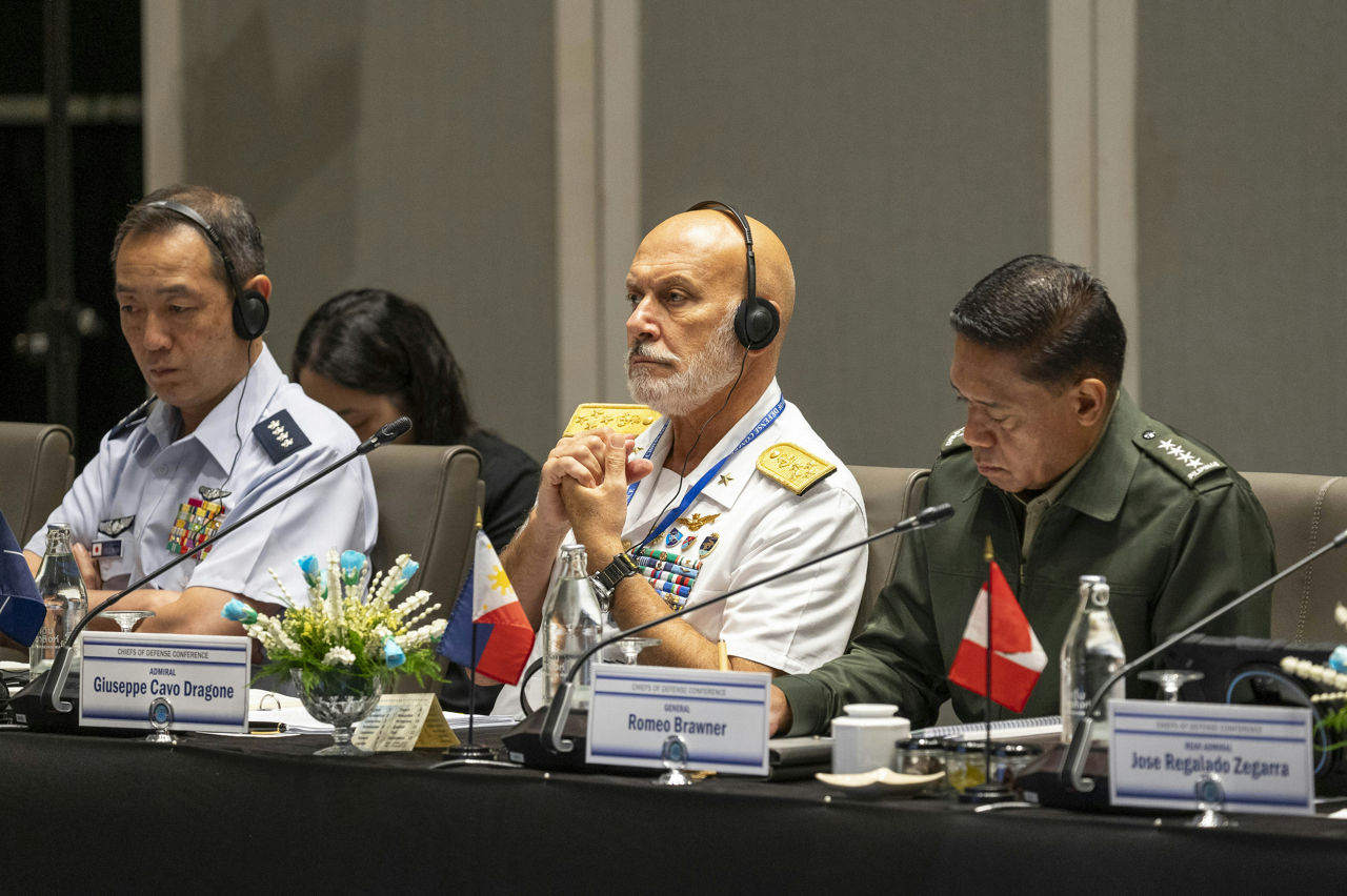 Chair of the NATO Military Committee, Admiral Giuseppe Cavo Dragone, during the Indo-Pacific Chiefs of Defence Conference