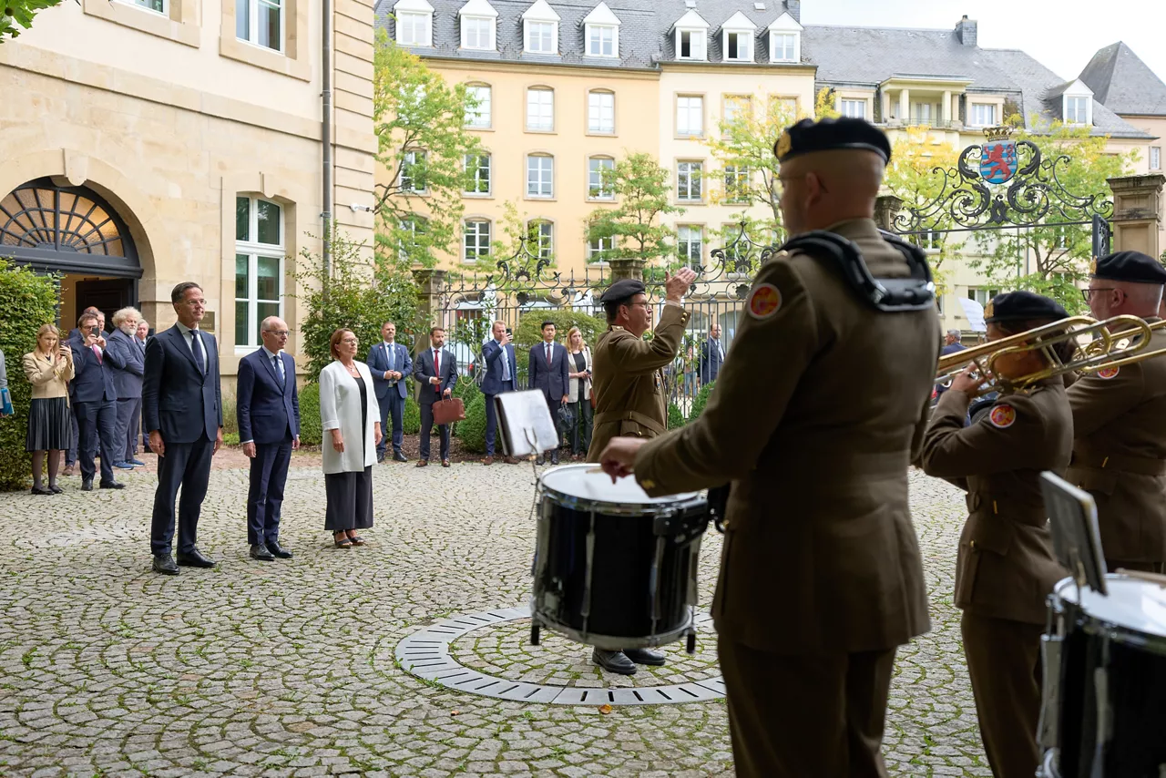 NATO Secretary General Mark Rutte meets with the Prime Minister, Luc Frieden and the Minister of Defence, Yuriko Backes