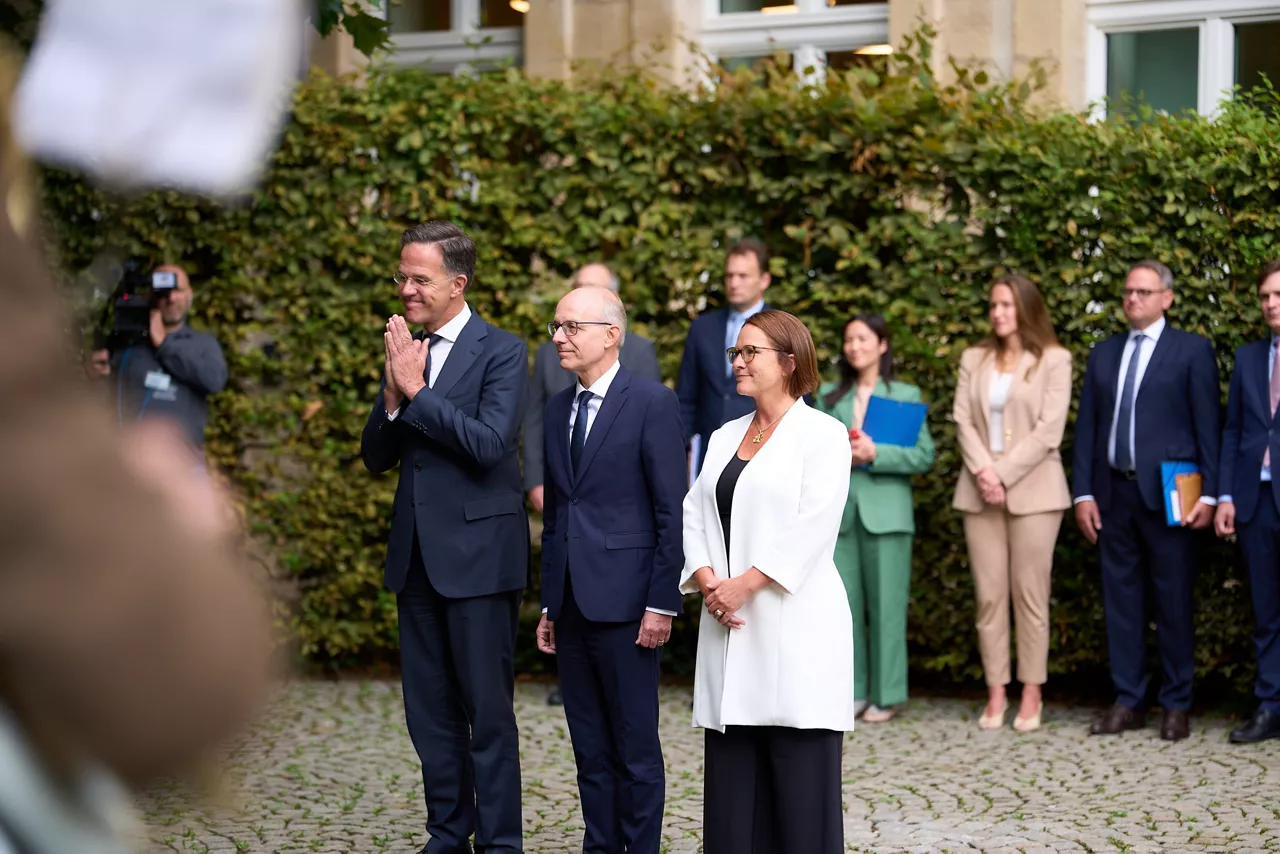 NATO Secretary General Mark Rutte meets with the Prime Minister, Luc Frieden and the Minister of Defence, Yuriko Backes