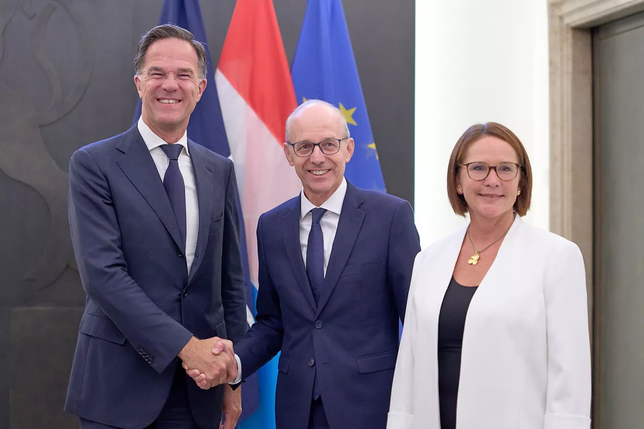 NATO Secretary General Mark Rutte meets with the Prime Minister, Luc Frieden and the Minister of Defence, Yuriko Backes