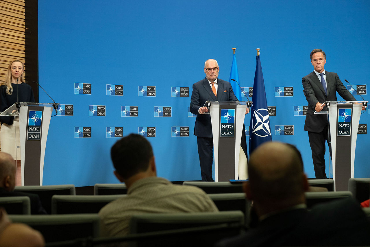 Joint press conference by the NATO Secretary General Mark Rutte and Alar Karis, President of Estonia at NATO Headquarters in Brussels, Belgium