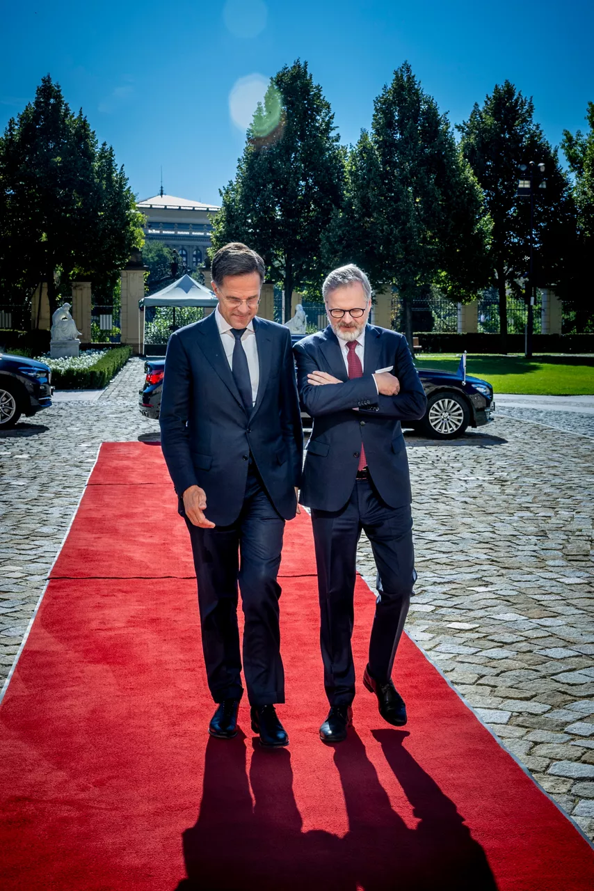 NATO Secretary General Mark Rutte meets with the Prime Minister of Czechia, Petr Fiala