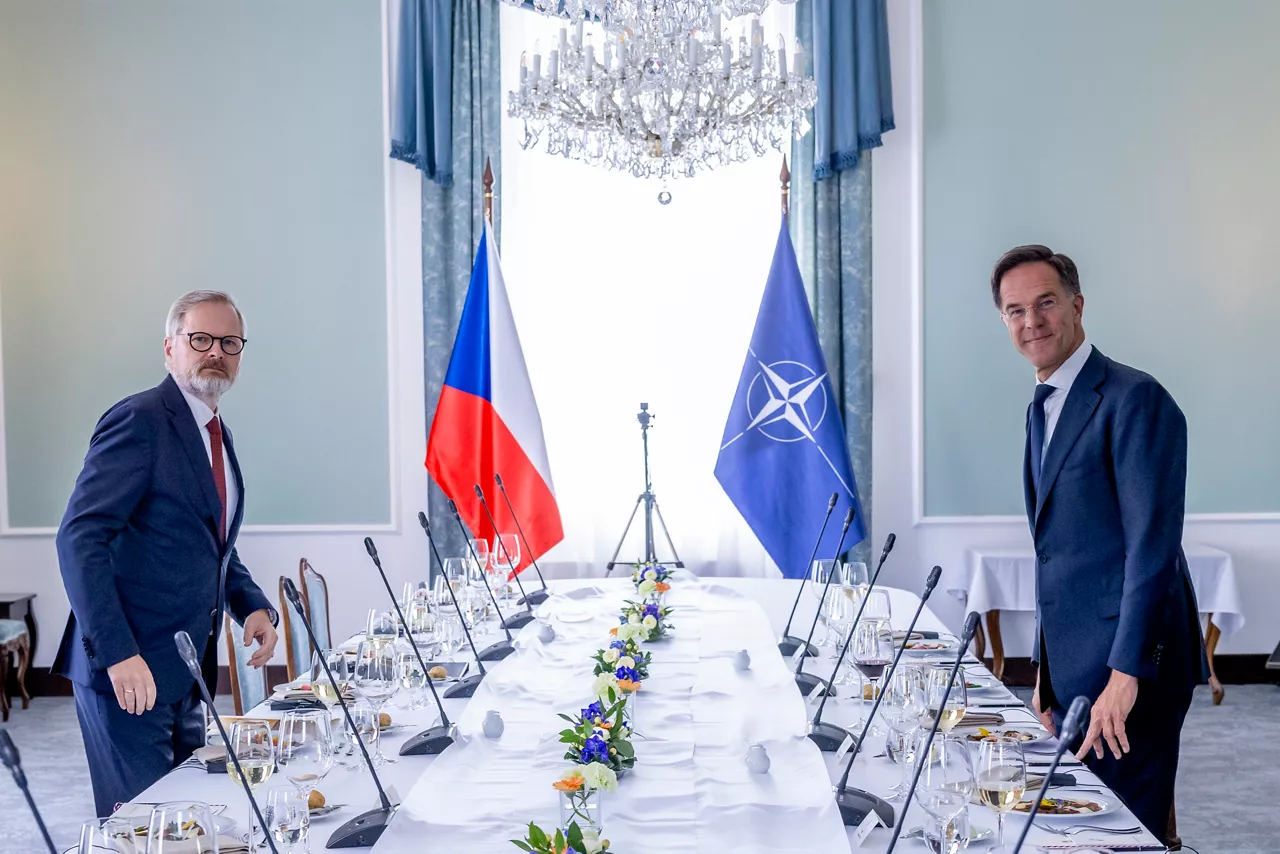 Bilateral meeting between NATO Secretary General Mark Rutte and the Prime Minister of Czechia, Petr Fiala