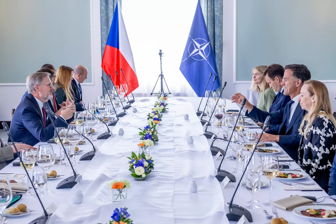 Bilateral meeting between NATO Secretary General Mark Rutte and the Prime Minister of Czechia, Petr Fiala