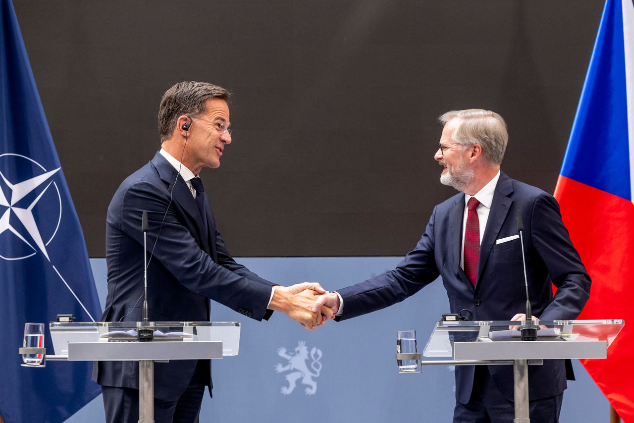 Joint press conference with NATO Secretary General Mark Rutte and the Prime Minister of Czechia, Petr Fiala