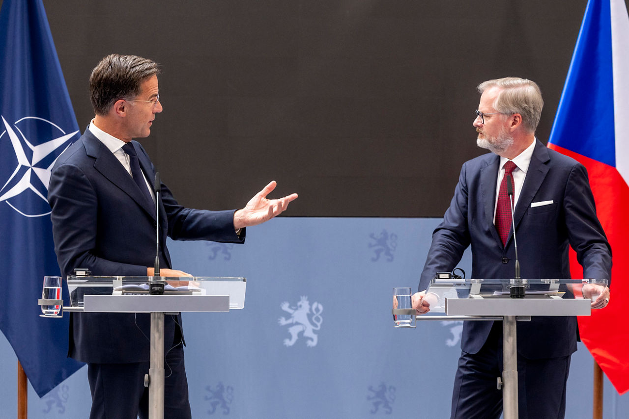 Joint press conference with NATO Secretary General Mark Rutte and the Prime Minister of Czechia, Petr Fiala
