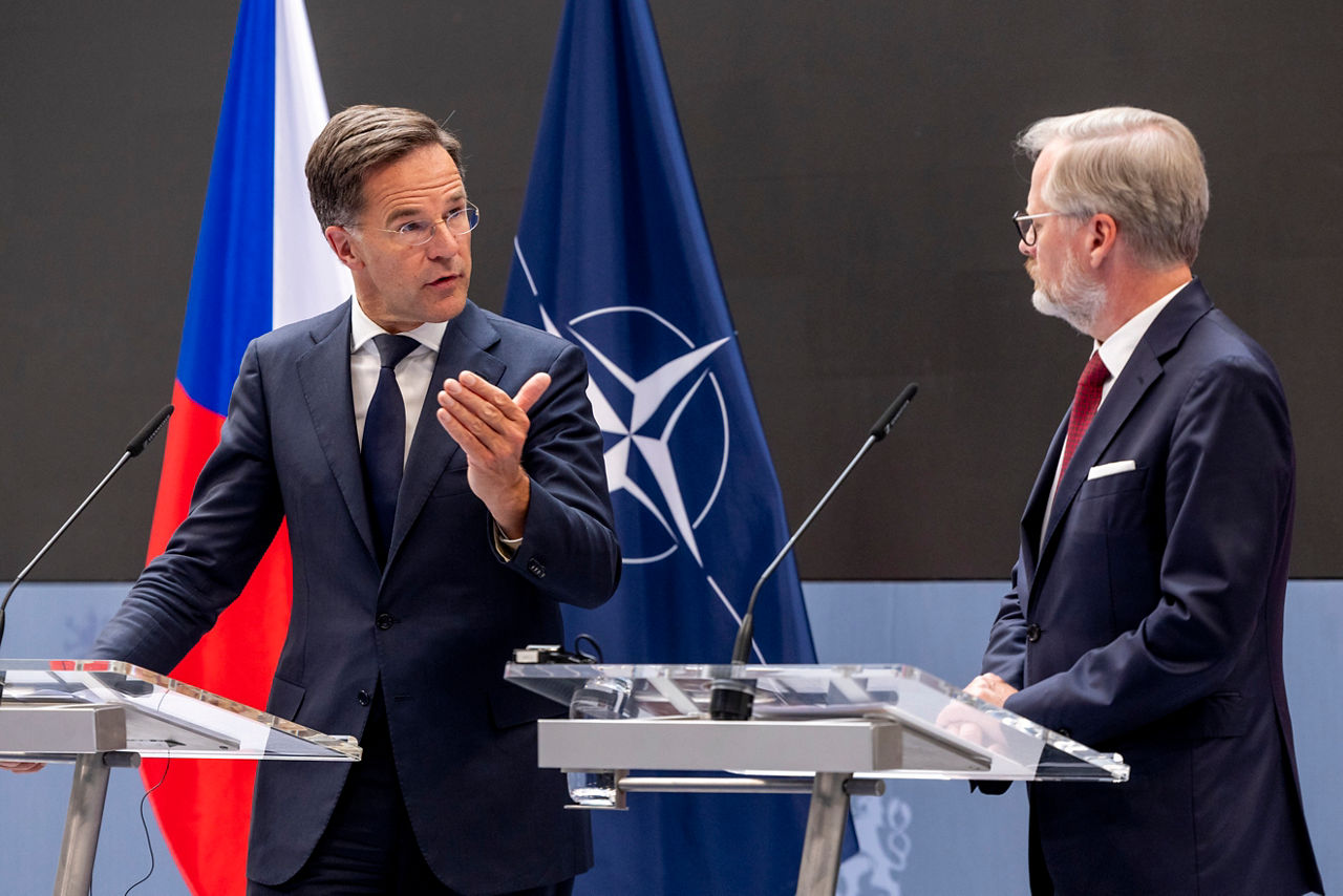 Joint press conference with NATO Secretary General Mark Rutte and the Prime Minister of Czechia, Petr Fiala