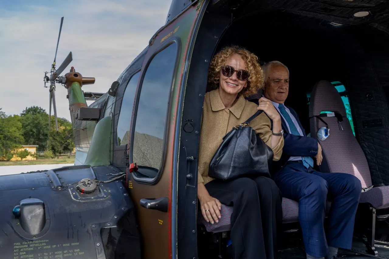 NATO Deputy Secretary General Radmilla Shekerinska and Atanas Zaprianov, Minister of Defence of Bulgaria