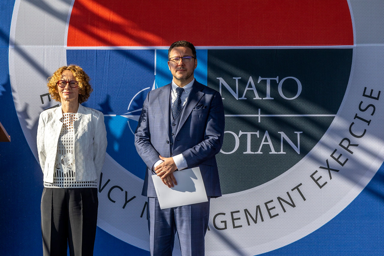 NATO Deputy Secretary General Radmilla Shekerinska visits the NATO Emergency Management exercise "BULGARIA 2025" with Daniel Mitov, Minister of the Interior of Bulgaria
