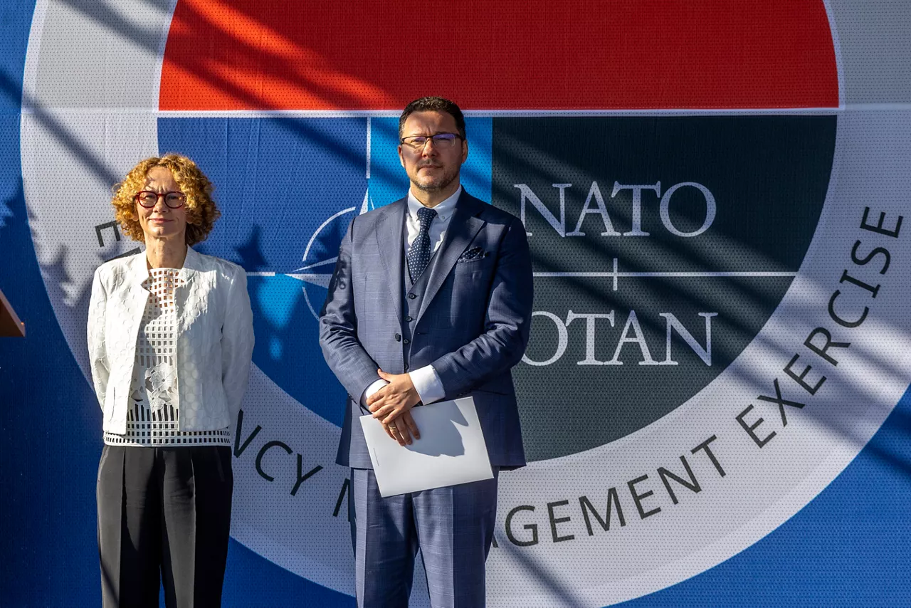 NATO Deputy Secretary General Radmilla Shekerinska visits the NATO Emergency Management exercise "BULGARIA 2025" with Daniel Mitov, Minister of the Interior of Bulgaria
