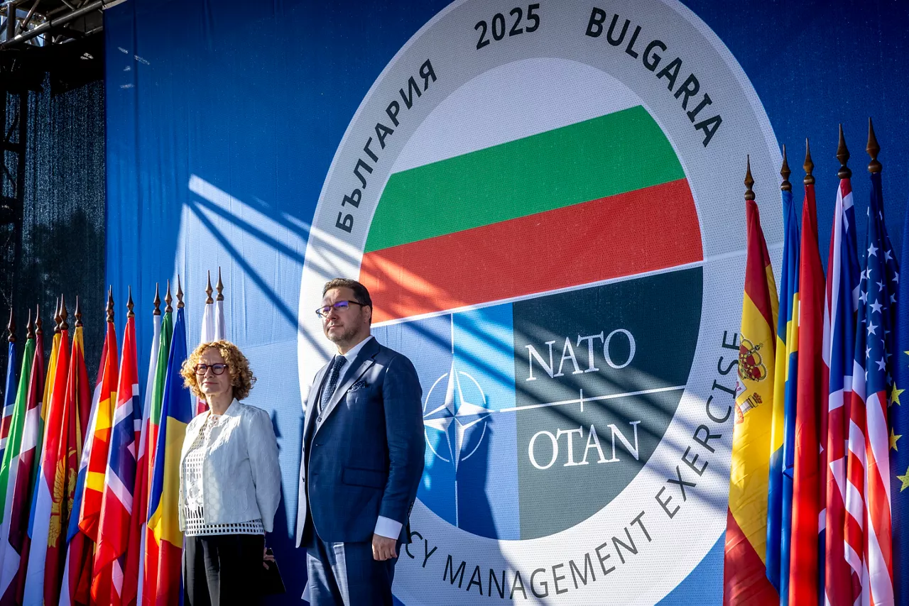 NATO Deputy Secretary General Radmilla Shekerinska visits the NATO Emergency Management exercise "BULGARIA 2025" with Daniel Mitov, Minister of the Interior of Bulgaria
