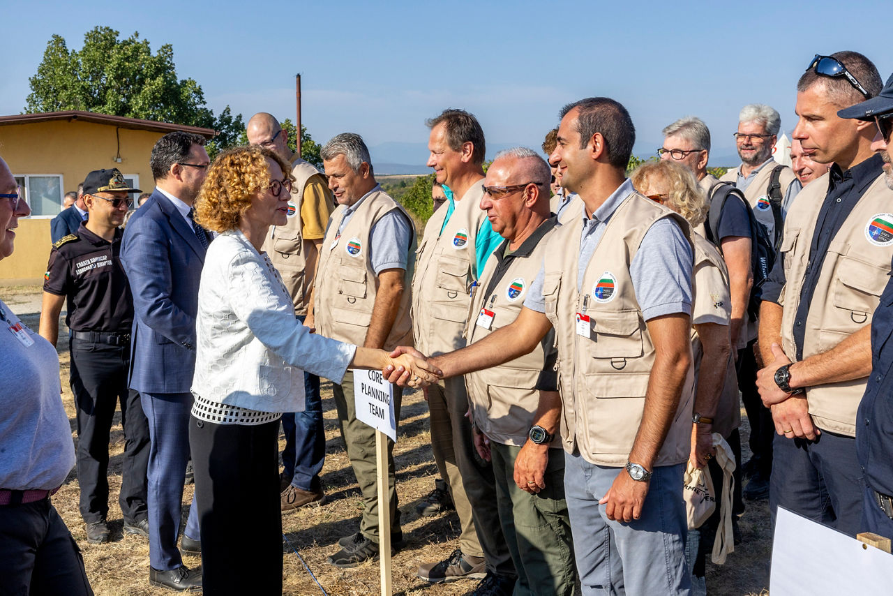 NATO Deputy Secretary General Radmilla Shekerinska visits the NATO Emergency Management exercise "BULGARIA 2025" with Daniel Mitov, Minister of the Interior of Bulgaria