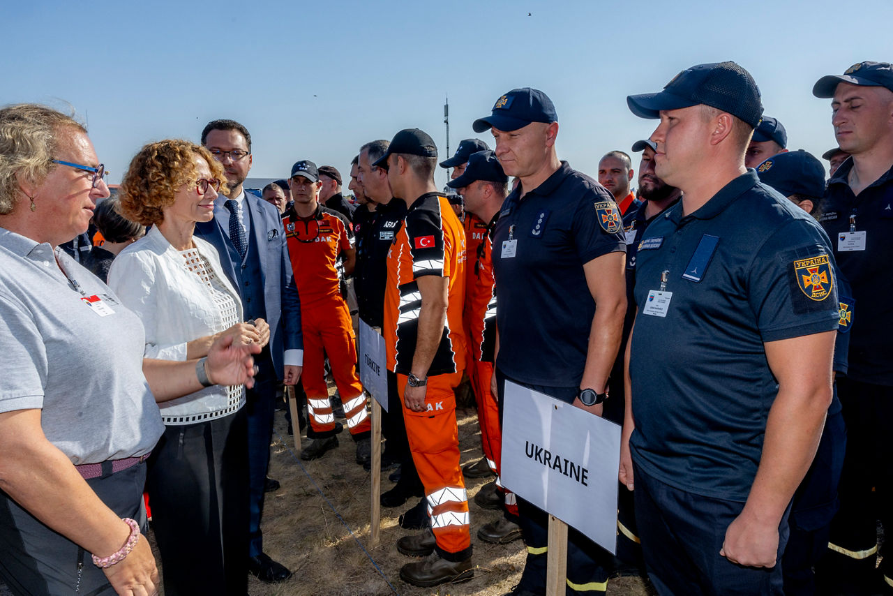 NATO Deputy Secretary General Radmilla Shekerinska visits the NATO Emergency Management exercise "BULGARIA 2025" with Daniel Mitov, Minister of the Interior of Bulgaria