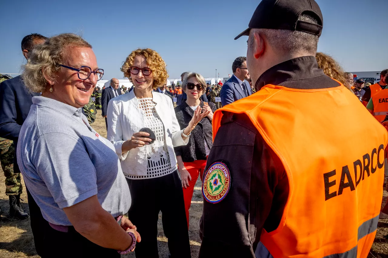 NATO Deputy Secretary General Radmilla Shekerinska visits the NATO Emergency Management exercise "BULGARIA 2025" with Daniel Mitov, Minister of the Interior of Bulgaria