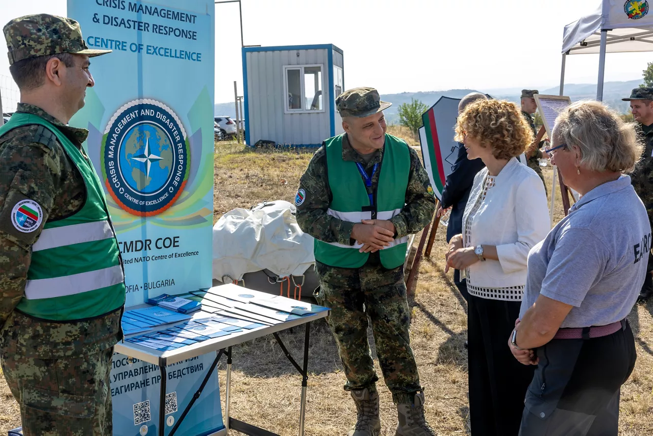 NATO Deputy Secretary General Radmilla Shekerinska visits the NATO Emergency Management exercise "BULGARIA 2025" with Daniel Mitov, Minister of the Interior of Bulgaria