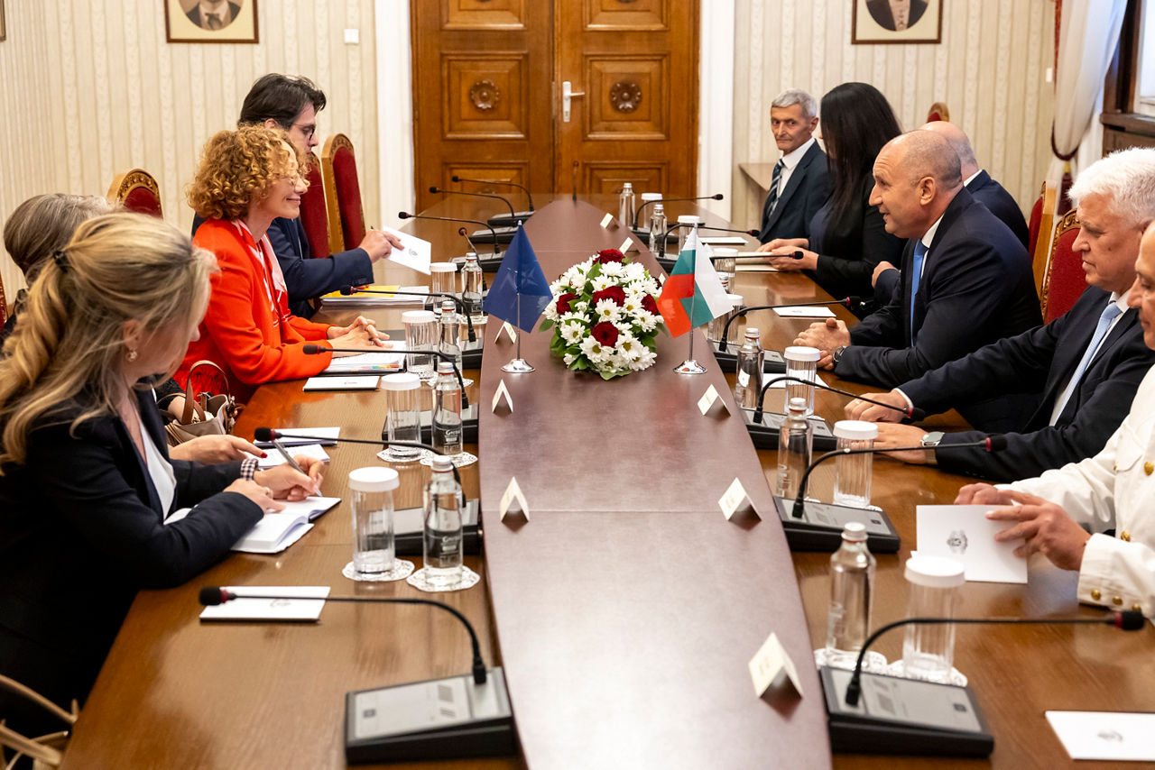 NATO Deputy Secretary General Radmilla Shekerinska meets with Rumen Radev, President of Bulgaria