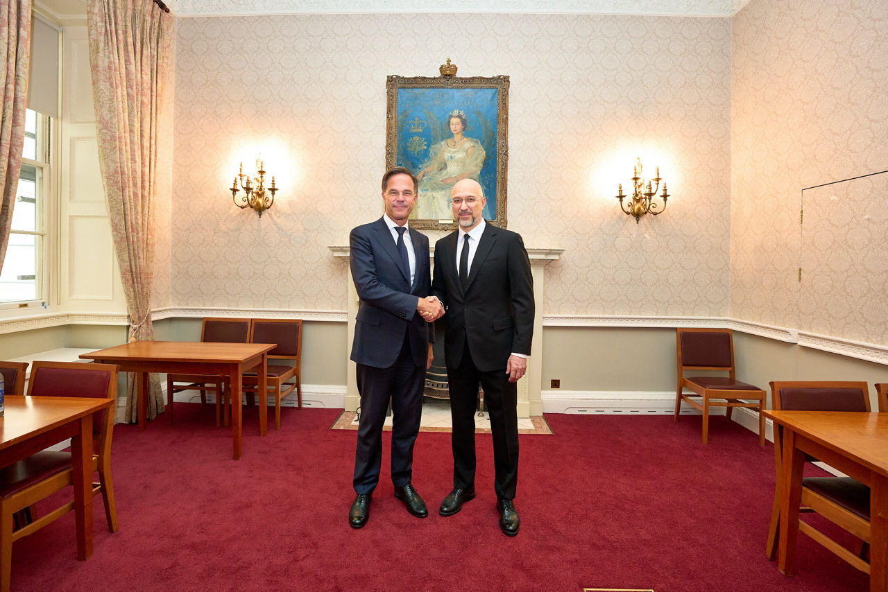 NATO Secretary General Mark Rutte meets with the Minister of Defence of Ukraine, Denys Shmyhal