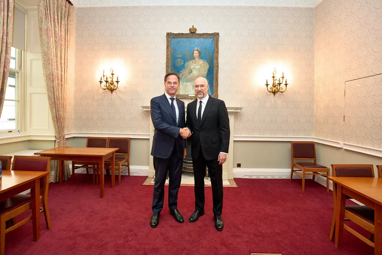 NATO Secretary General Mark Rutte meets with the Minister of Defence of Ukraine, Denys Shmyhal