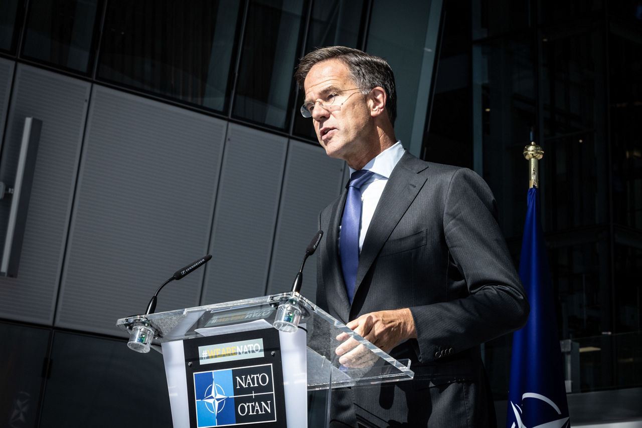 NATO Secretary General Mark Rutte gave a statement on the violation of Polish airspace by Russian drones, following a North Atlantic Council meeting