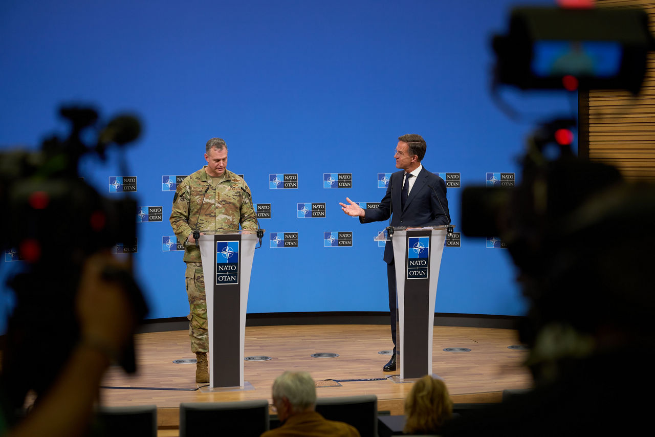 Joint press conference by NATO Secretary General Mark Rutte and Supreme Allied Commander Europe , General Alexus G. Grynkewich announcing the launch of “Eastern Sentry”