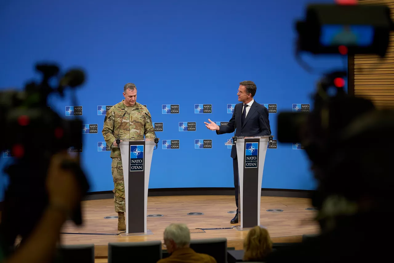 Joint press conference by NATO Secretary General Mark Rutte and Supreme Allied Commander Europe , General Alexus G. Grynkewich announcing the launch of “Eastern Sentry”