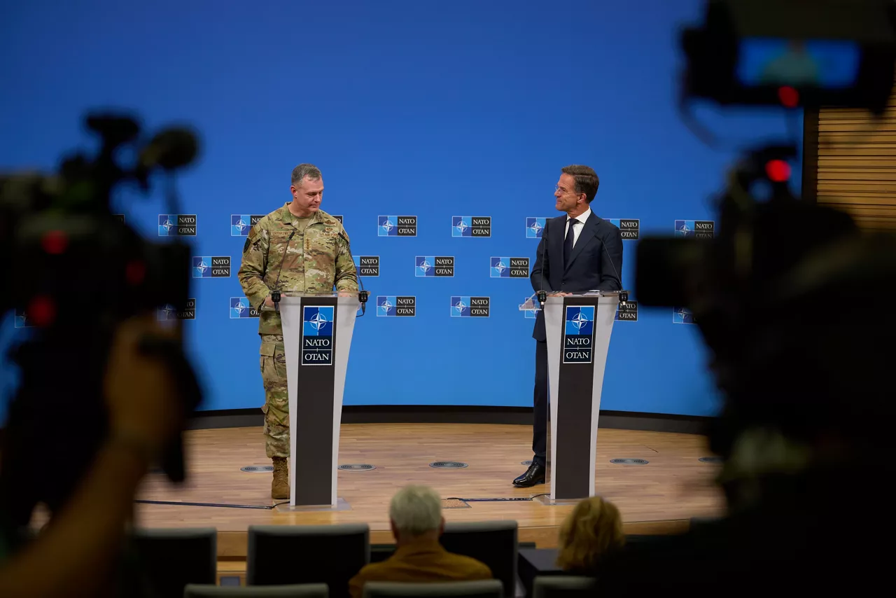 Joint press conference by NATO Secretary General Mark Rutte and Supreme Allied Commander Europe , General Alexus G. Grynkewich announcing the launch of “Eastern Sentry”