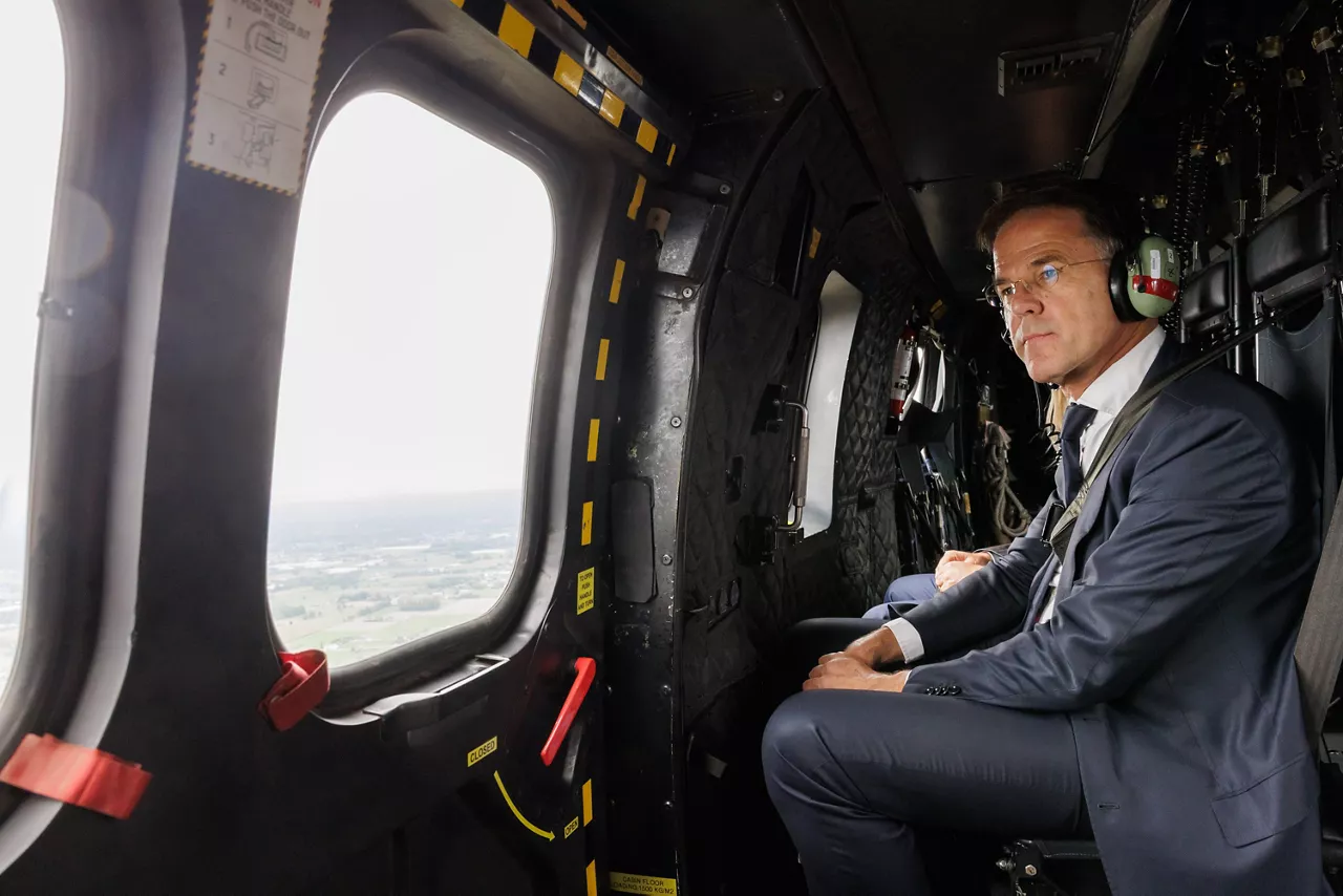 NATO Secretary General Mark Rutte arrives at Volkel Air Base
