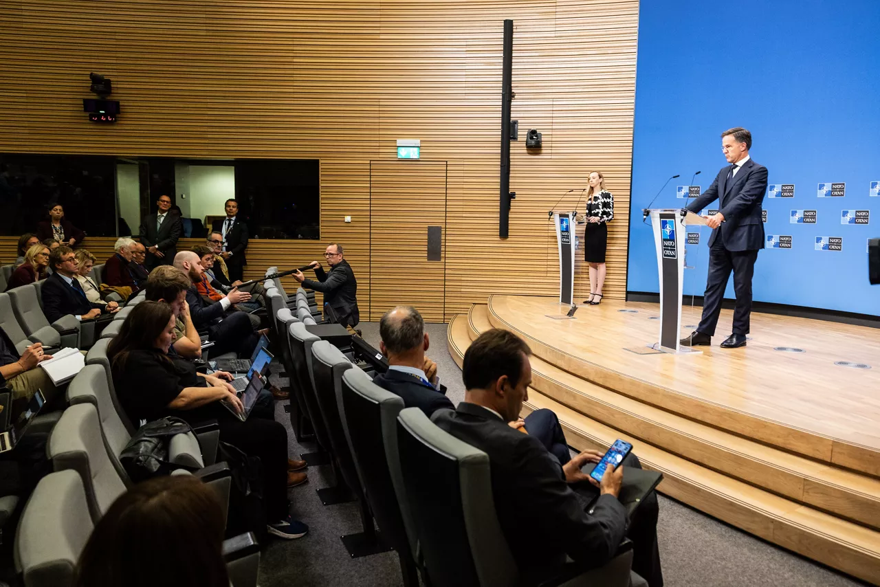 Press conference by NATO Secretary General Mark Rutte following a statement by the North Atlantic Council on recent airspace violations by Russia