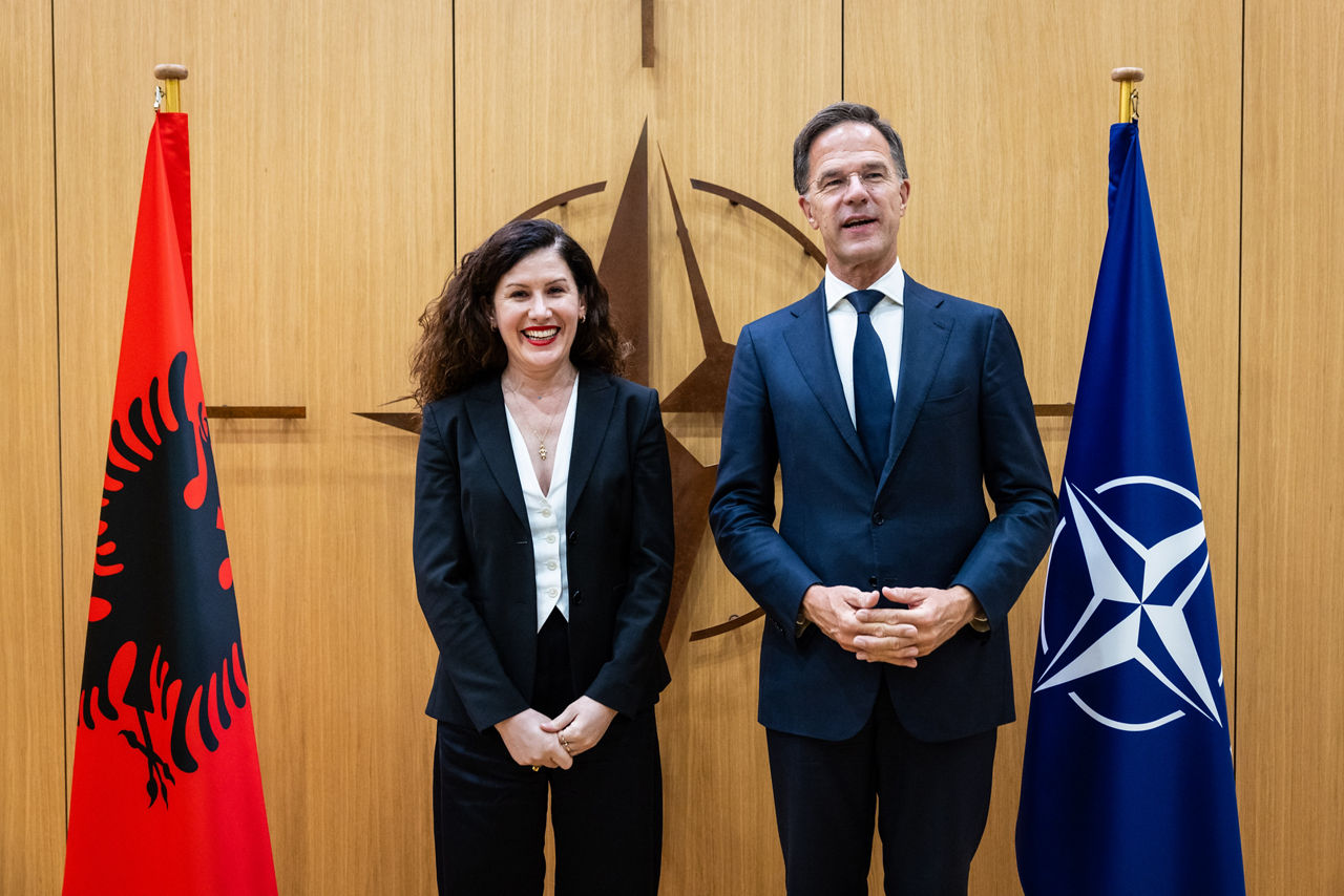 Vlora Hyseni, Director SHISH Albania visits NATO and meets with NATO Secretary General Mark Rutte and with NATO Deputy Secretary General, Radmila Shekerinska