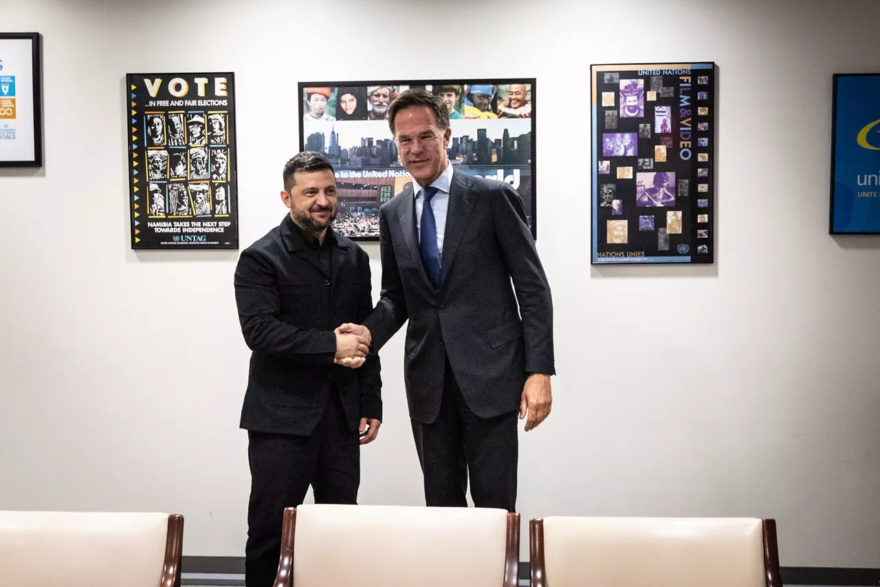 NATO Secretary General Mark Rutte meets with the President of Ukraine, Volodymyr Zelenskyy
