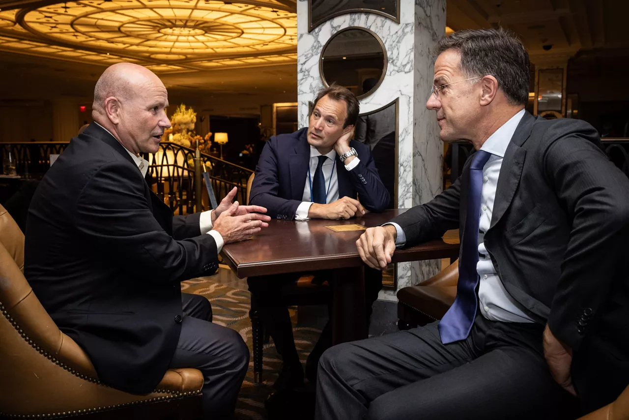 NATO Secretary General Mark Rutte meets with General Christopher G. Cavoli, former Supreme Allied Commander Europe