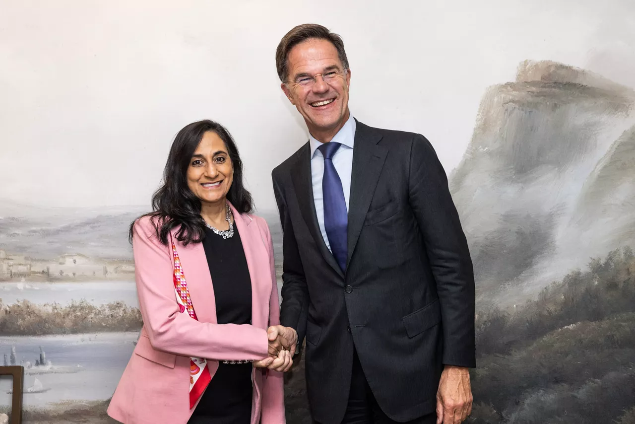 NATO Secretary General Mark Rutte meets with Anita Anand, Minister of Foreign Affairs of Canada