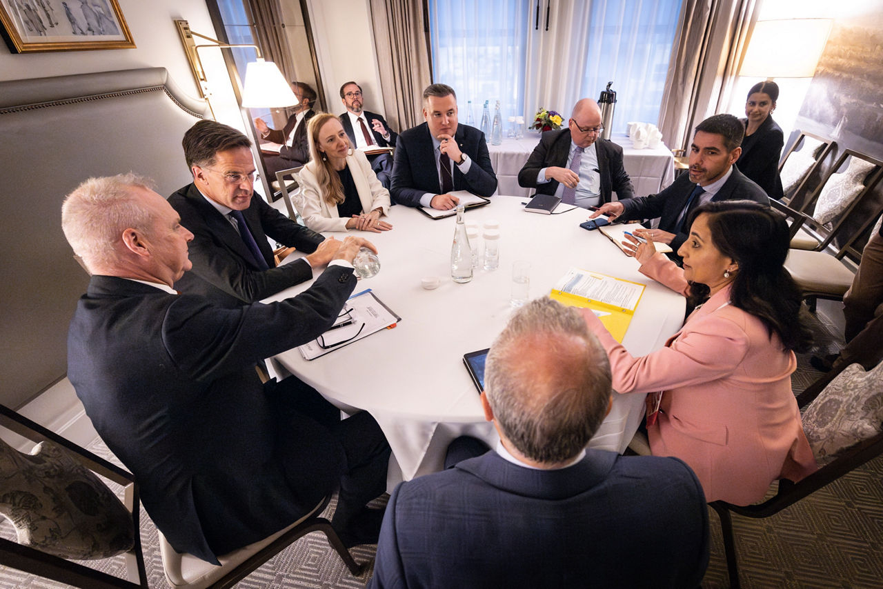 NATO Secretary General Mark Rutte meets with Anita Anand, Minister of Foreign Affairs of Canada