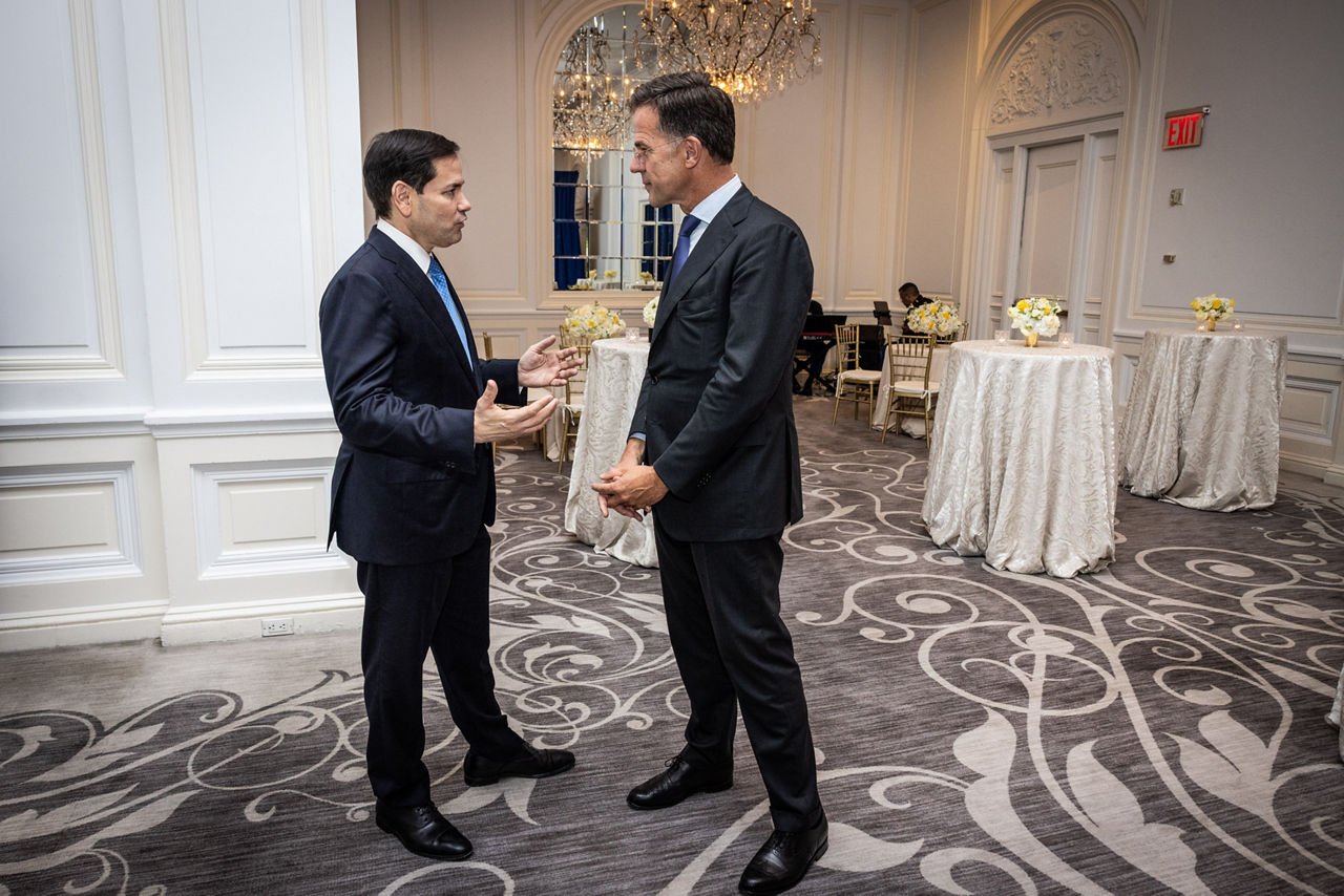 NATO Secretary General Mark Rutte meets with US Secretary of State, Marco Rubio