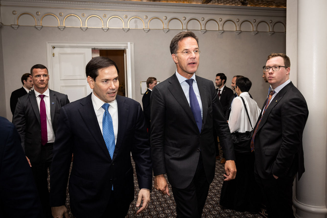 NATO Secretary General Mark Rutte meets with US Secretary of State, Marco Rubio