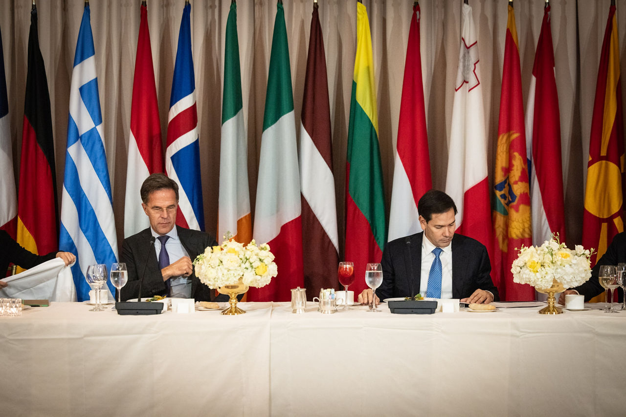 NATO Secretary General Mark Rutte at the Transatlantic Dinner hosted by US Secretary of State, Marco Rubio